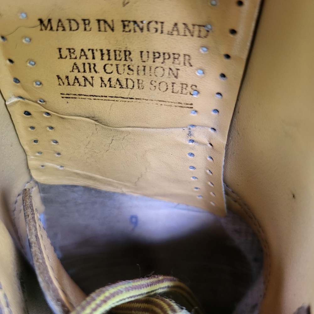 Vintage Dr. Martens Distressed Brown Leather Oxfords - Picture 8 of 8